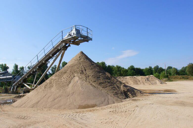 Carrière d'alluvionnaire à Veauchette